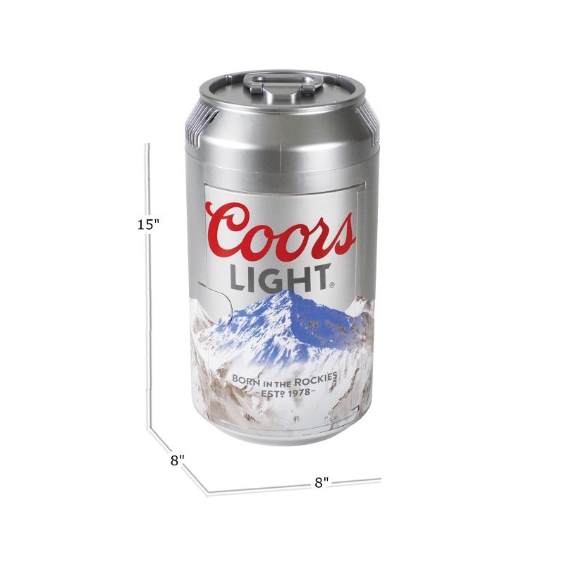 Koolatron CL06 Official Coors Light Design 8 Can AC/DC Electric Mini Cooler with Removable Shelf
