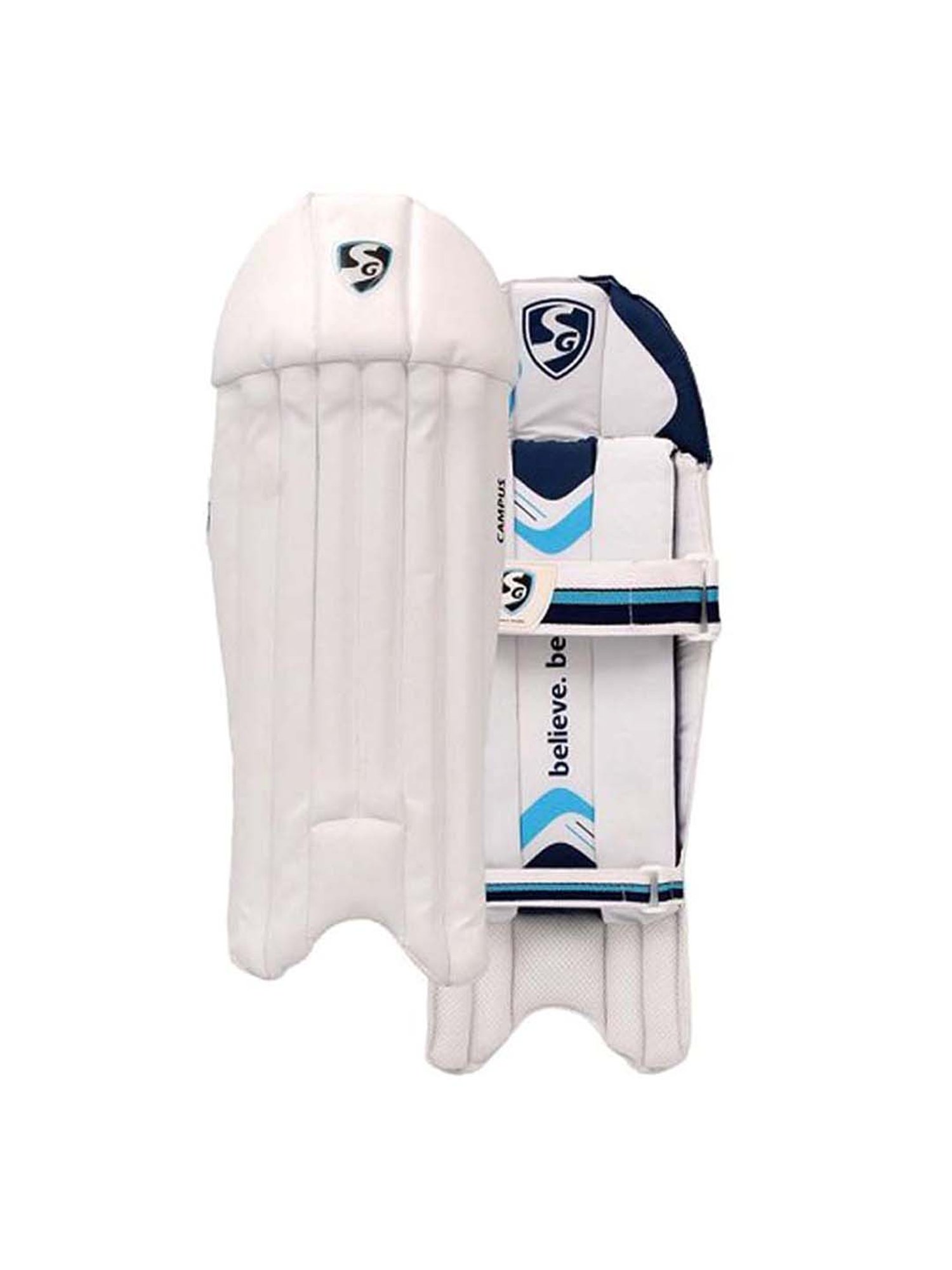 SG White Campus Batting Leg Guards for Junior