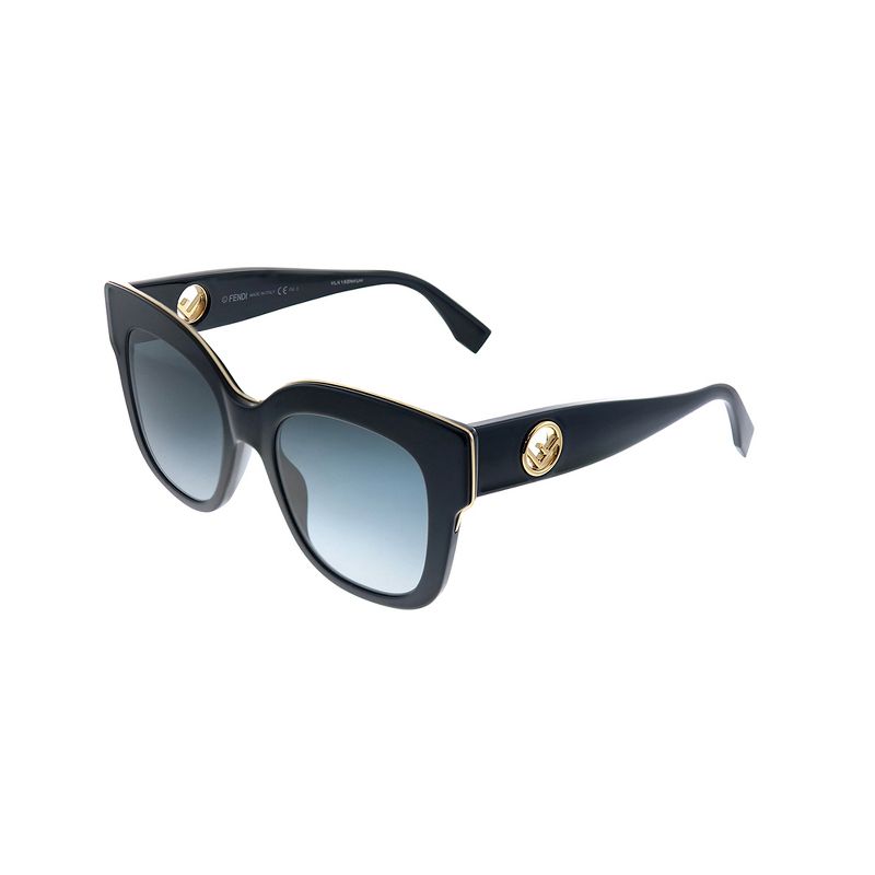 Fendi  807 Womens Square Sunglasses Black 51mm