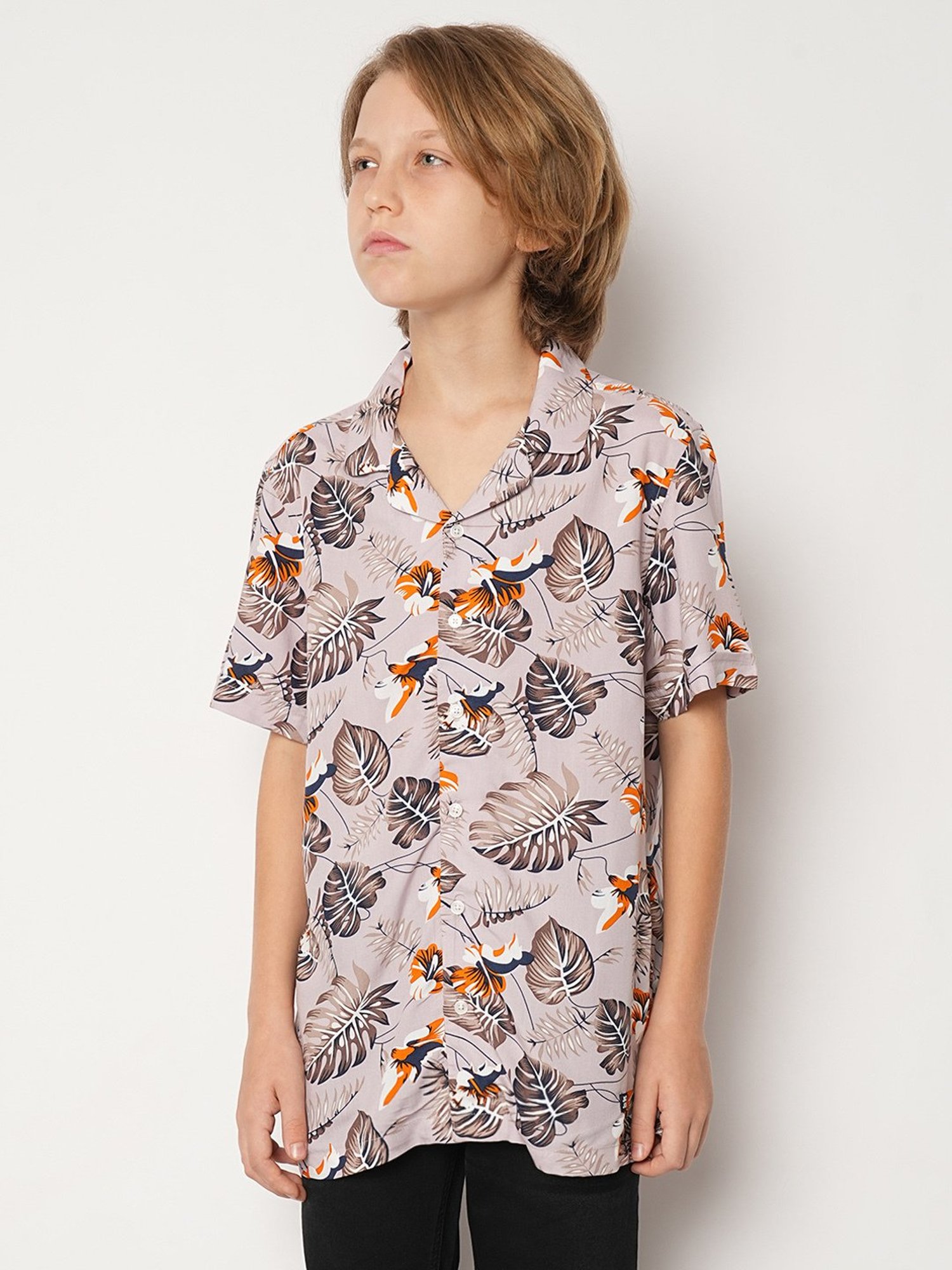 Jack & Jones Junior Dusty Pink Printed Shirt