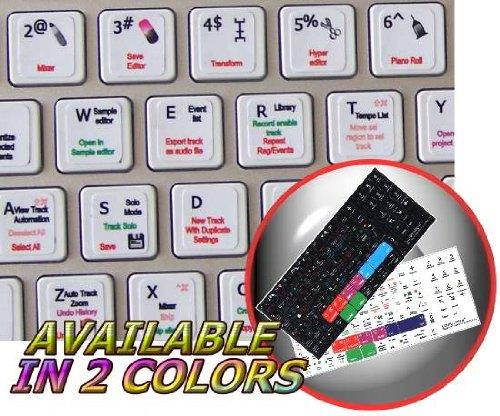 NEW LOGIC 8 STICKERS FOR KEYBOARD ON WHITE BACKGROUND ARE COMPATIBLE WITH APPLE