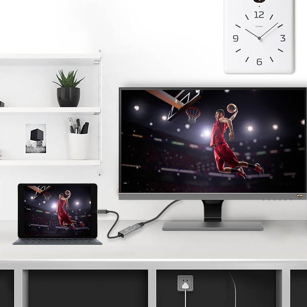 CABLEDECONN USB C to DisplayPort 1.4 8K Cable 8K@60Hz 4K@144Hz Male to Female 25CM Converter Thunderbolt 3 to DisplayPort Adapter Compatible with New MacBook Pro 2019 2020 DELL XPS