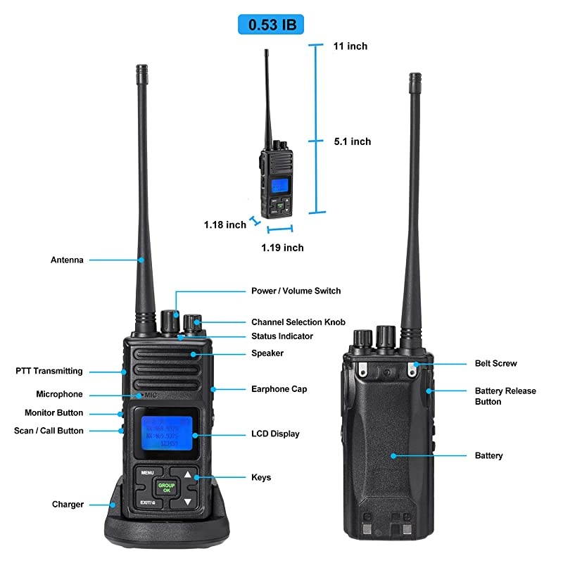 Two Way Radios SixWay Battery Gang Charger Bulk Bank Multi Charger with Power Adapter Desktop Battery Charging Station for  FPCN30A No Radios Included