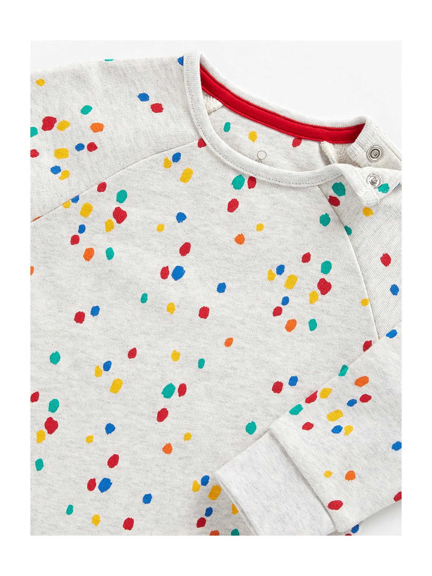 Mothercare Kids Grey & Red Printed Full Sleeves Sweatshirt with Leggings