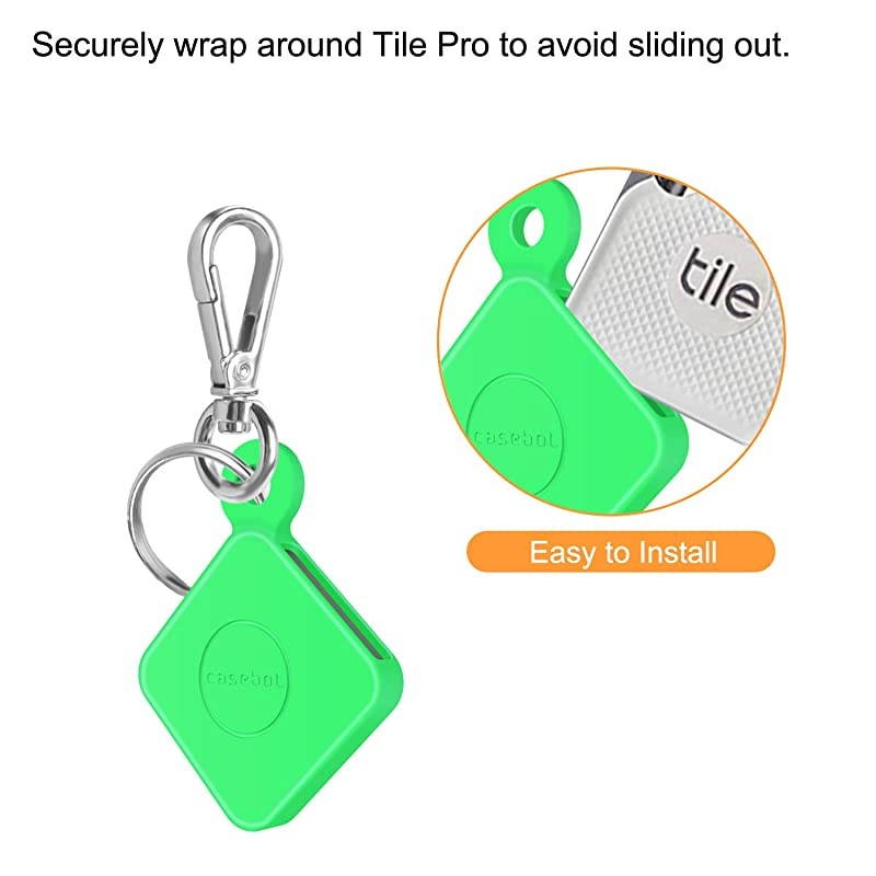 Clear Case for Apple Air Tag 2021 Car Keys Finder AirTags Full Body Protection Tracker AirTag Clip Small Keychain Ring Protector Mini Key Loop Holder Pets Dog Collar Tags Free Protective Film 1 Pack