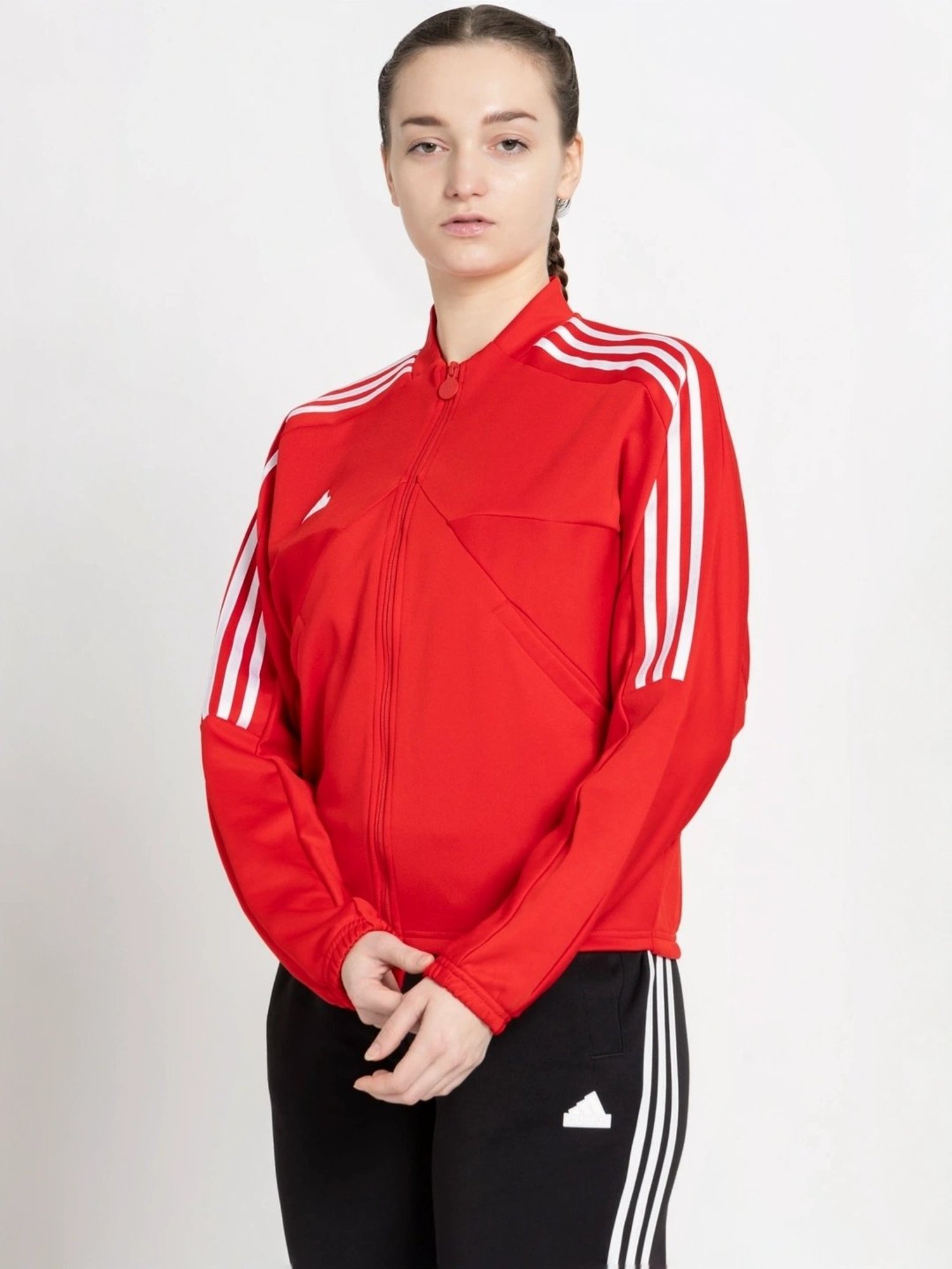 adidas Red Striped Sports Jacket