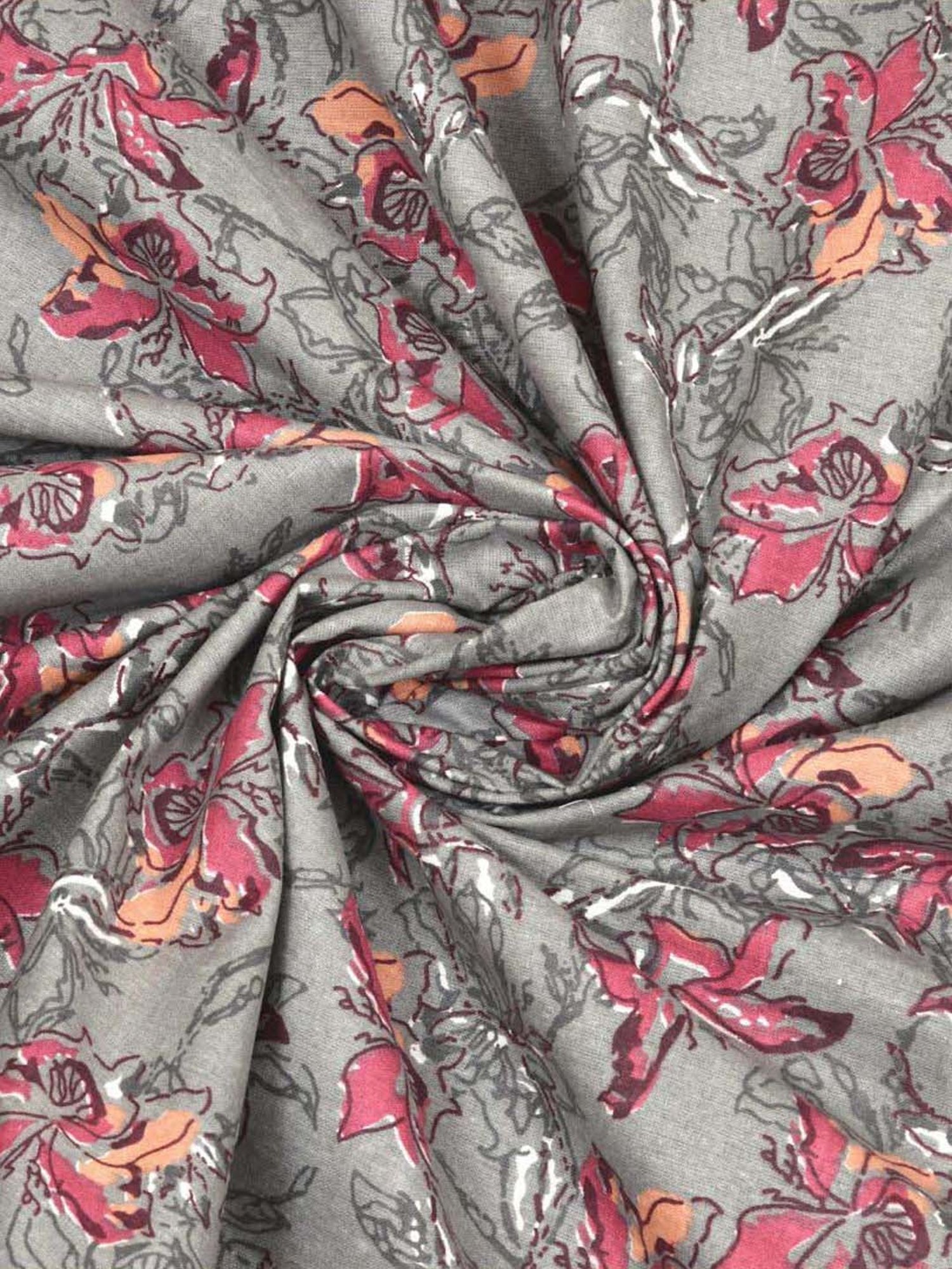 BELLA CASA Indus Collection Multicolor Cotton 200 TC King Bedsheet with 2 Pillow Covers