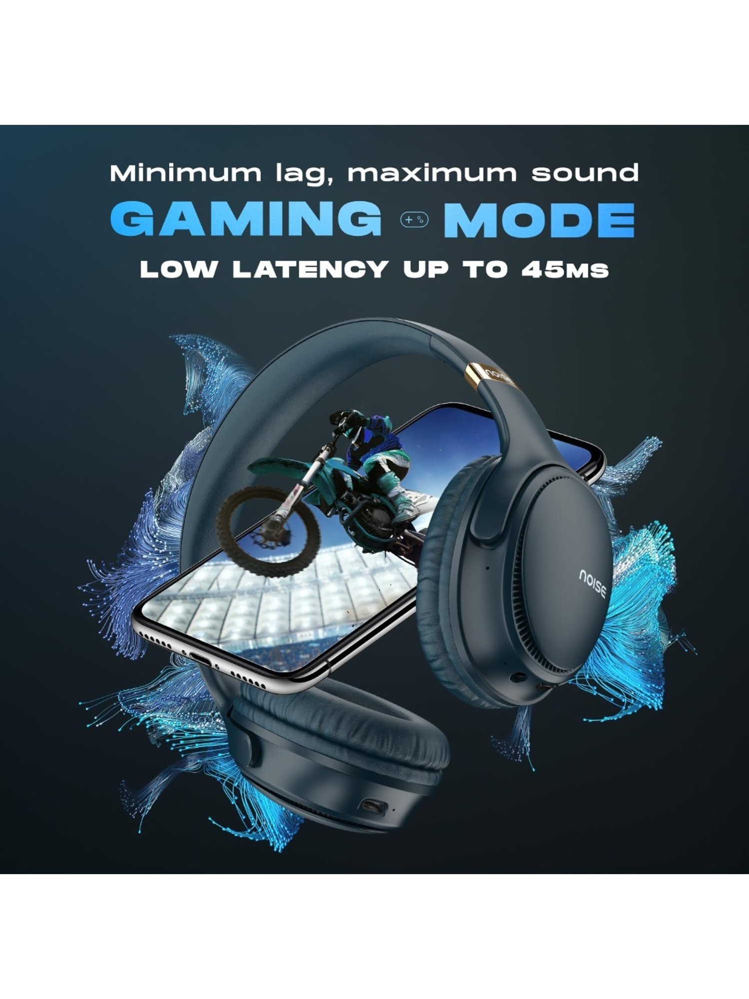 Major IV On Ear Wireless Bluetooth Headphone with Microphone (Black, True Wireless)