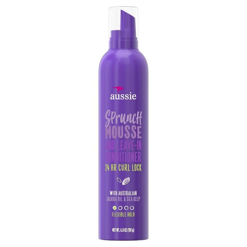 Aussie Sprunch with Jojoba & Sea Kelp Mousse & Leave-in Conditioner - 6.8 fl oz