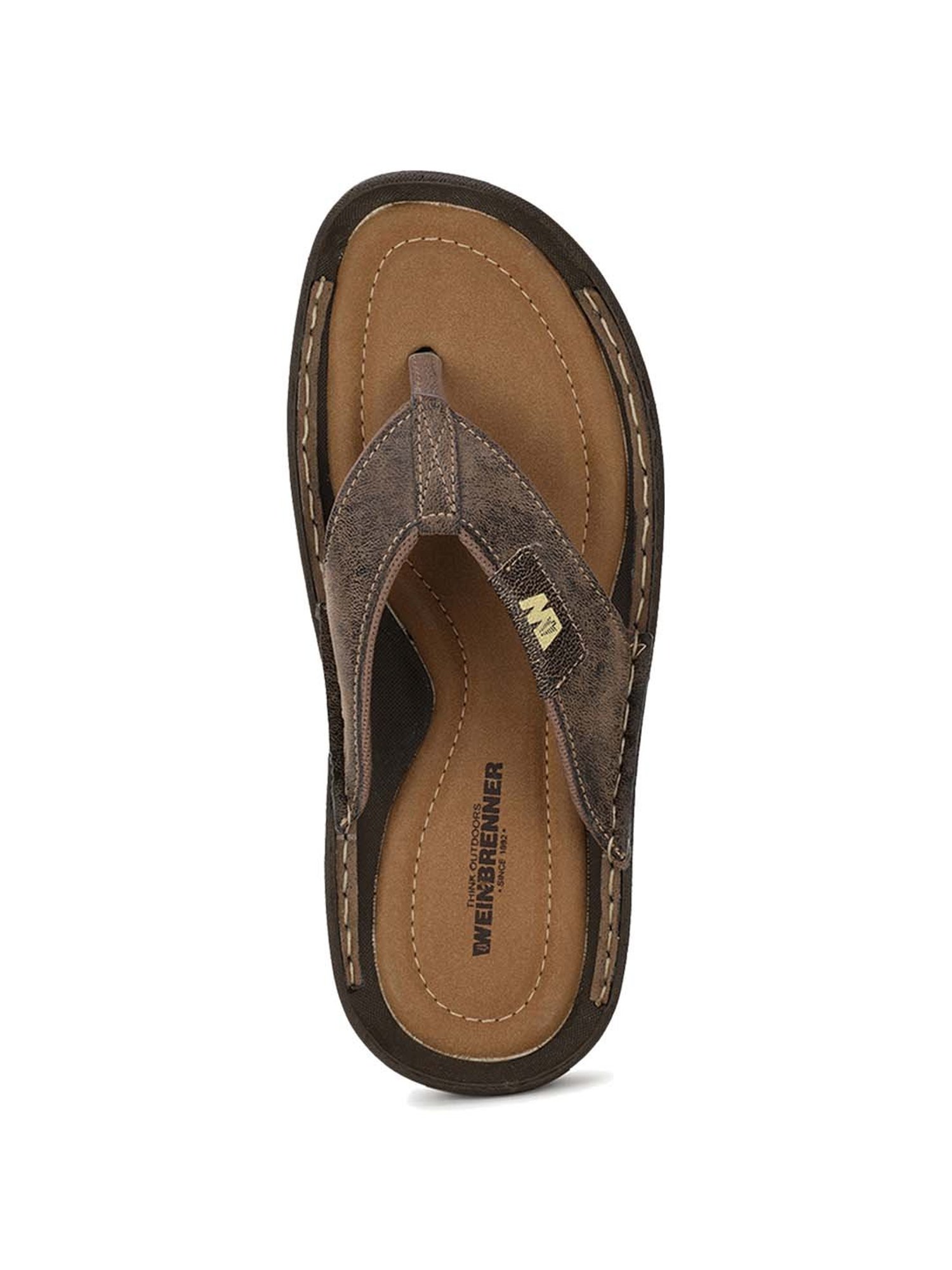 Weinbrenner by Bata Men's Beige Thong Sandals