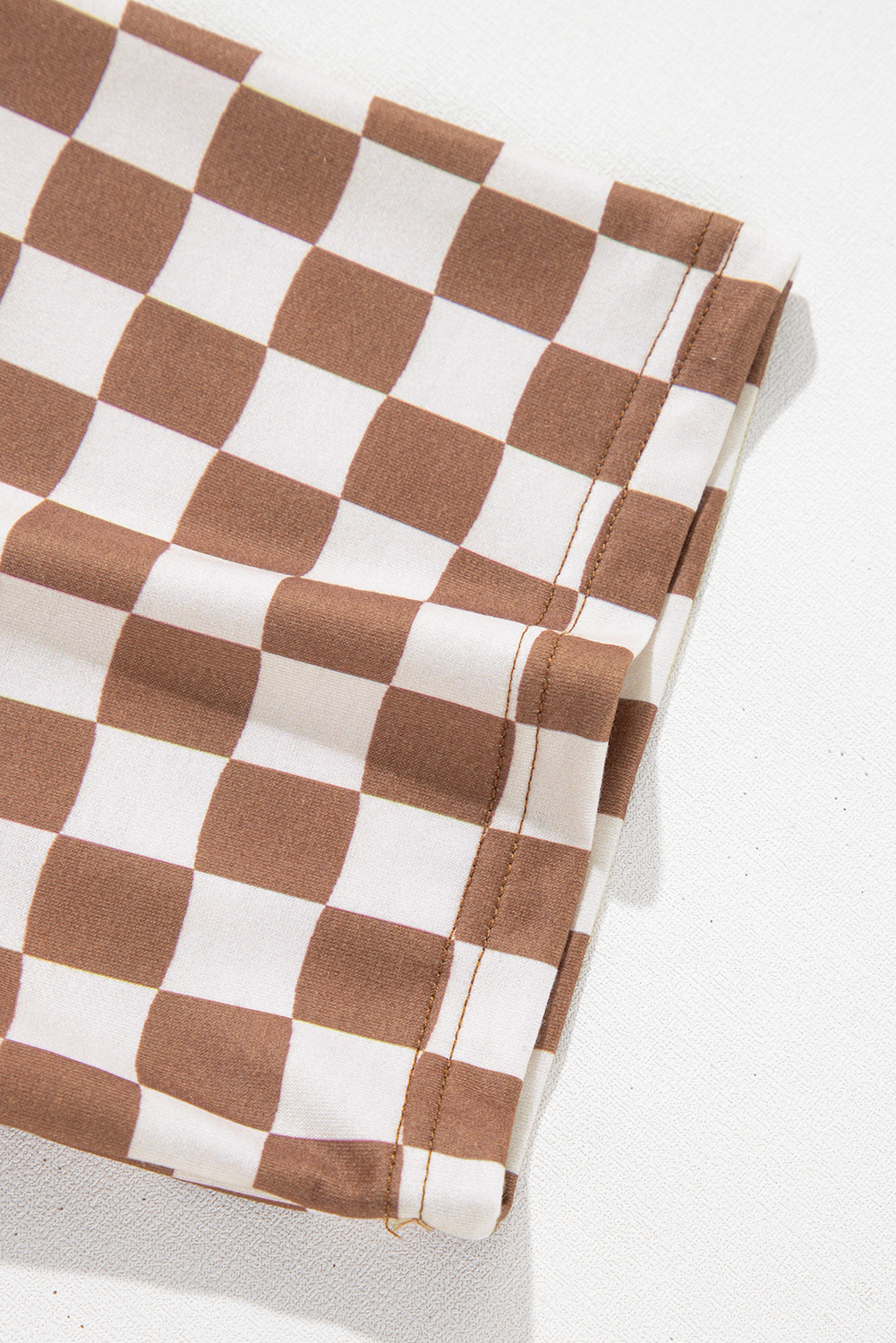 Rose Red Solid Waffle Knit Plus Size Two Piece Shorts Set