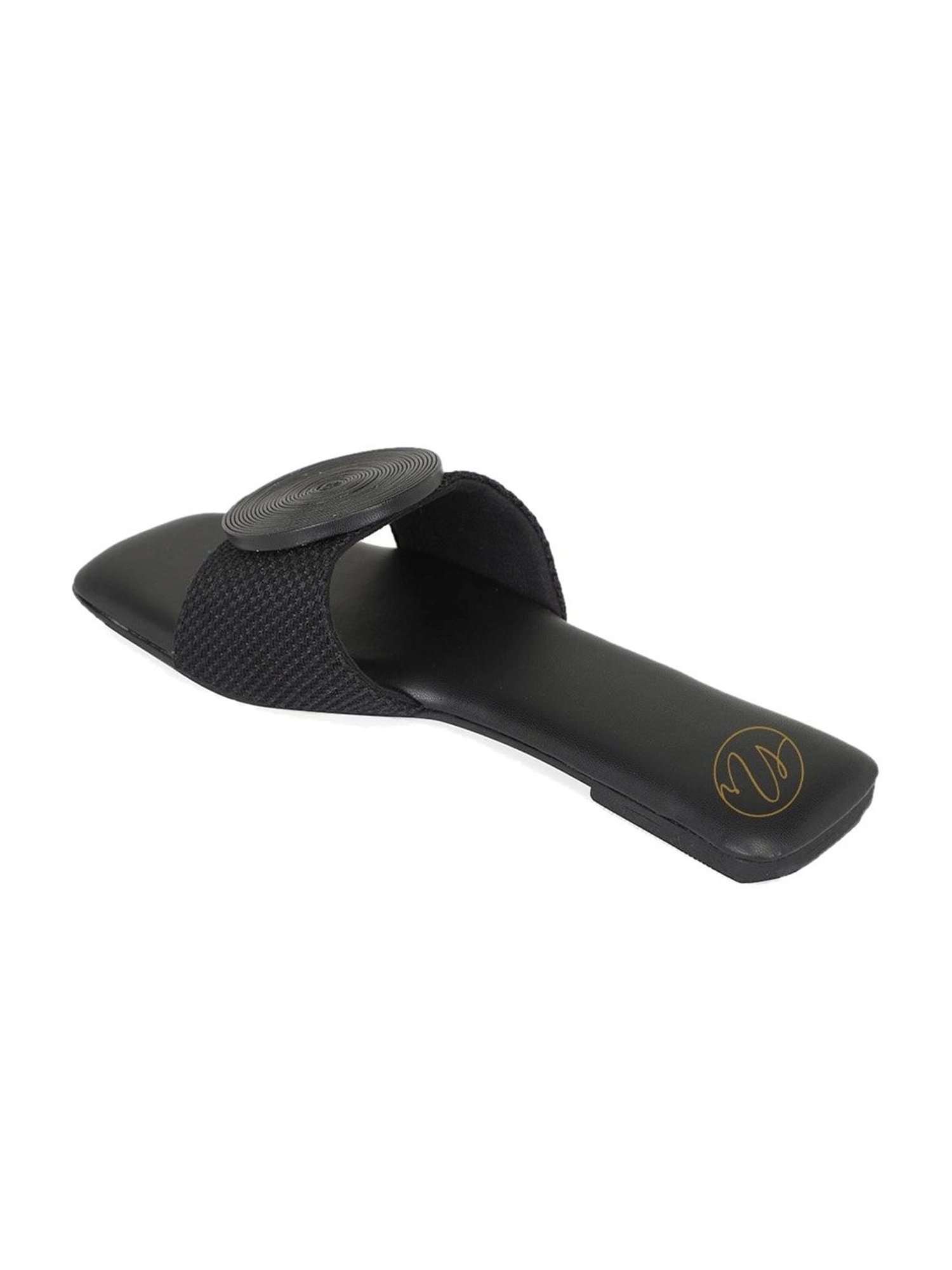 NR by Nidhi Rathi Women's Black Casual Sandals