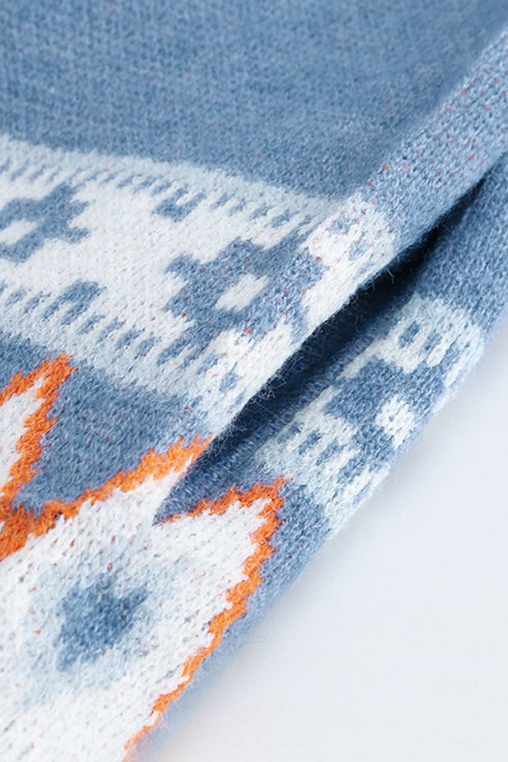 Karen Kane Long Sleeve Asymmetrical Hem Round Neck Sweater