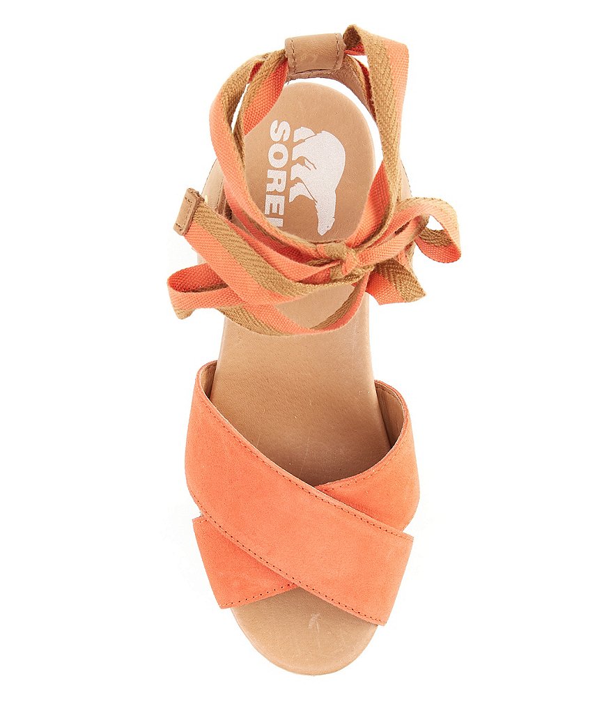 Sorel Joanie II High Ankle Lace Wedge Sandals