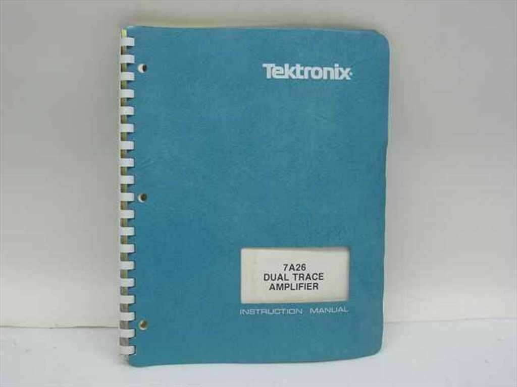 Tektronix 070-1484-01  7A26 Dual Trace Amplifier Instruction Manual
