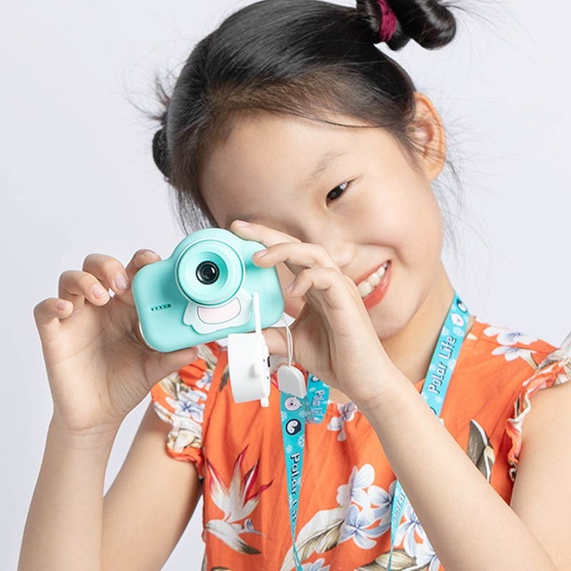 Kids Camera, Photographable Video HD Portable Cartoon Mini Children Camera, Style:Camera