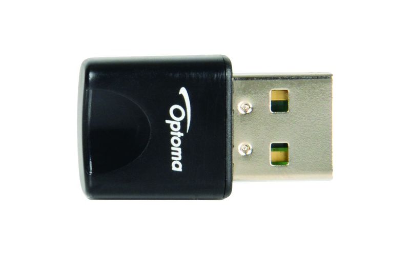 Optoma WUSB IEEE 802.11n - Wi-Fi Adapter for Projector - USB Type A - 300 Mbit/s - 2.40 GHz ISM - 328.1 ft Indoor Range - External