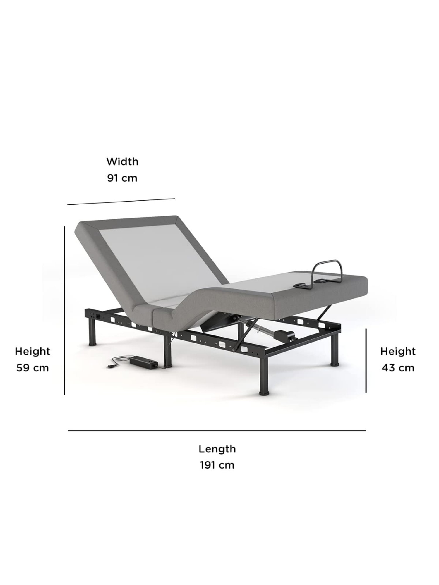 Duroflex Plush Brown Sheesham Wood Queen Bed in Honey Finish