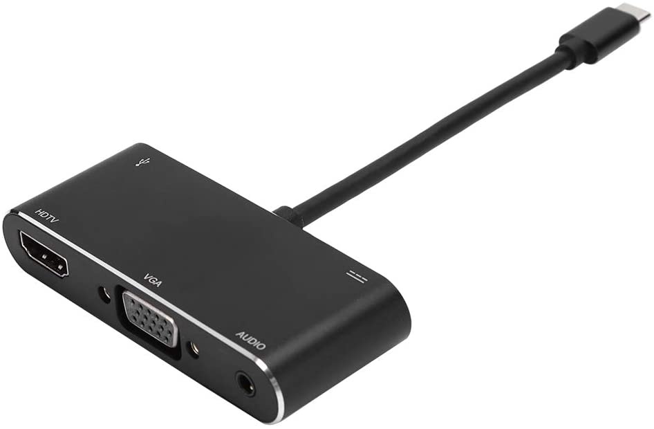 01 USB Docking Station, USB Docking Station Portable Stable Gigabit Ethernet Type-C 5-in-1 Anti-Impact Type-C Docking Station, for Mobile Phone Computer Windows