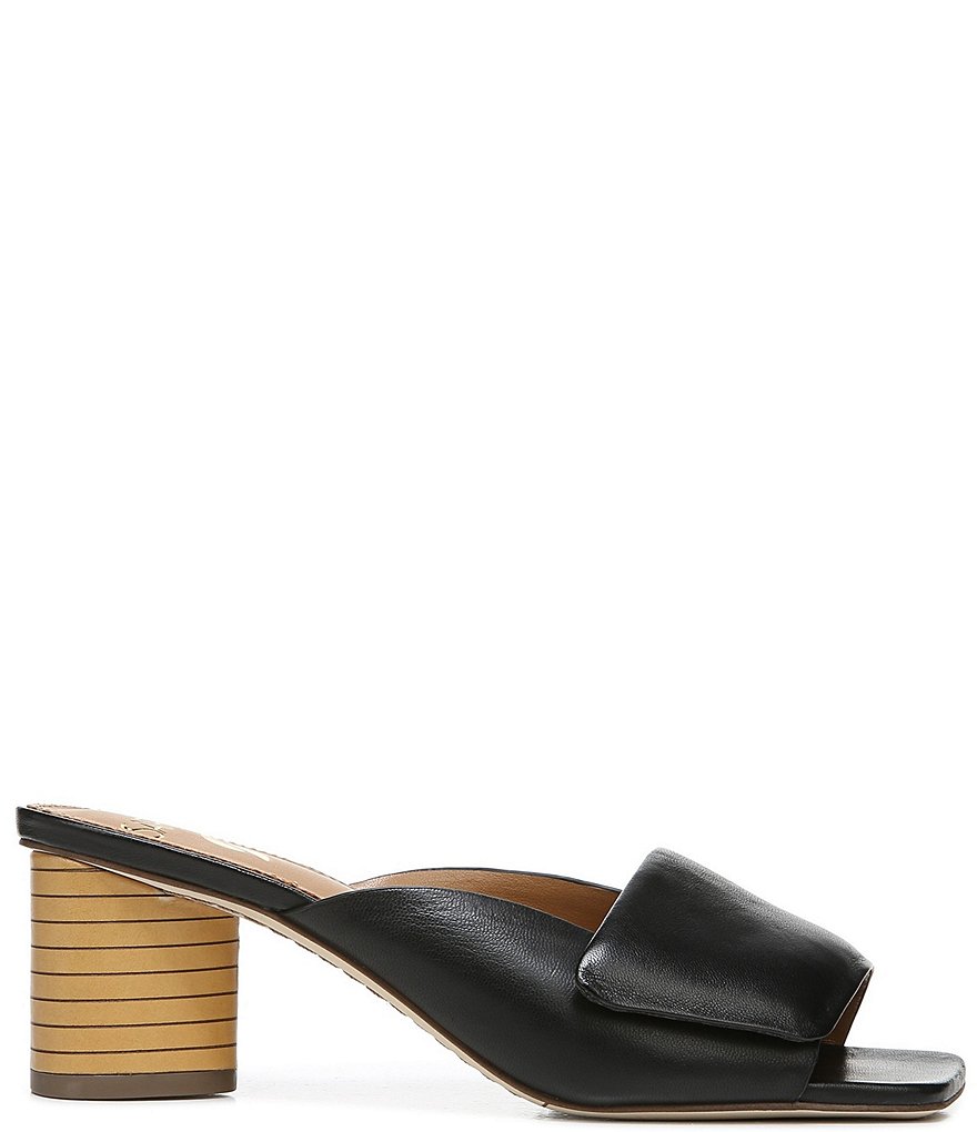 Sarto by Franco Sarto Violet Leather Square Toe Mules