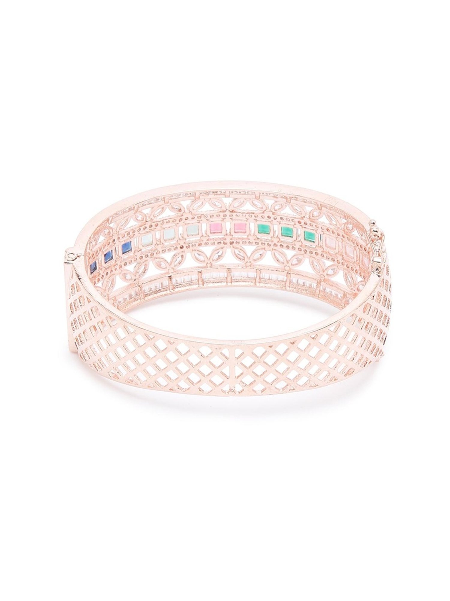 YouBella Jewellery Celebrity Inspired Gold-Plated American Diamond Classic Bracelet