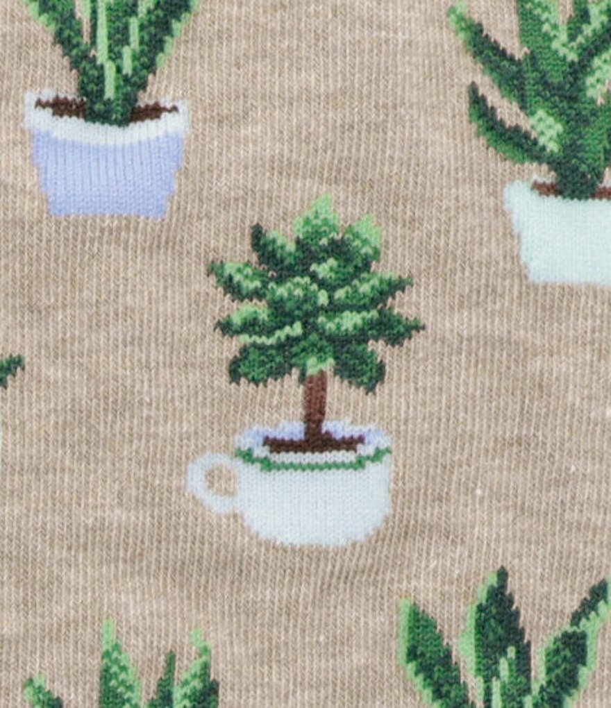 Hot Sox Potted Succulent Crew Socks