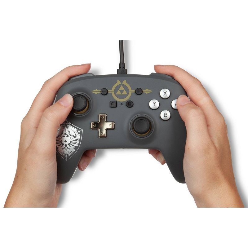 PowerA Enhanced Wired Controller for Nintendo Switch Legend of Zelda Hylian Shield
