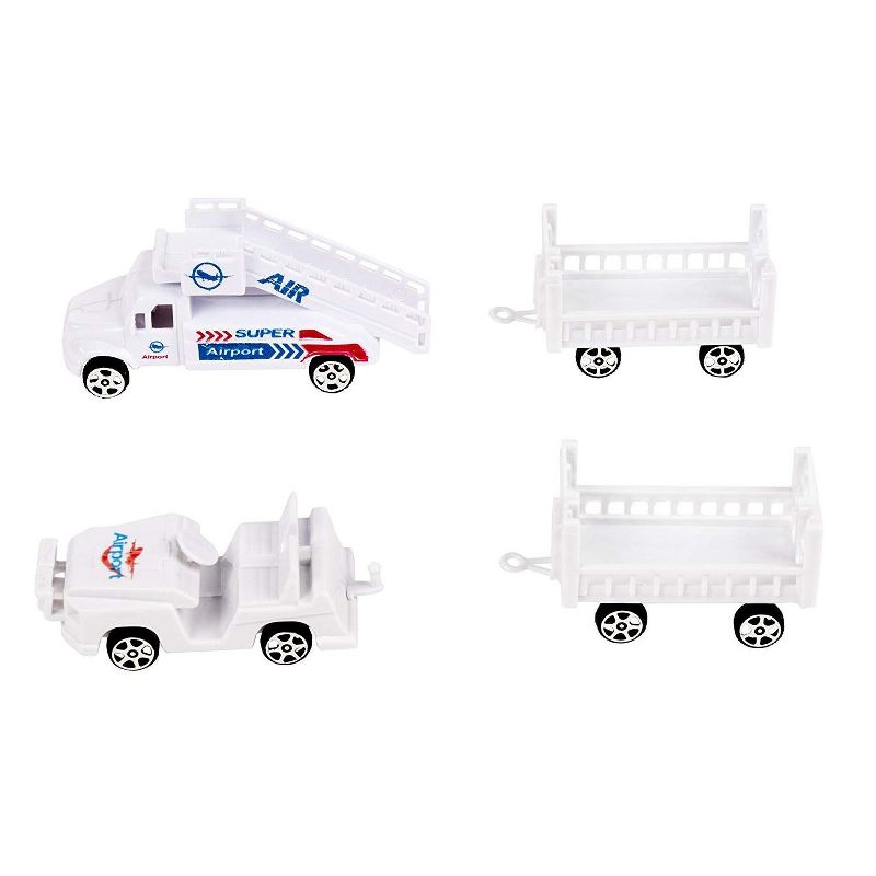 Airport Playset - 16-Piece Airport Terminal Kids Toy Planes, Play Vehicles, Best Gift For Children