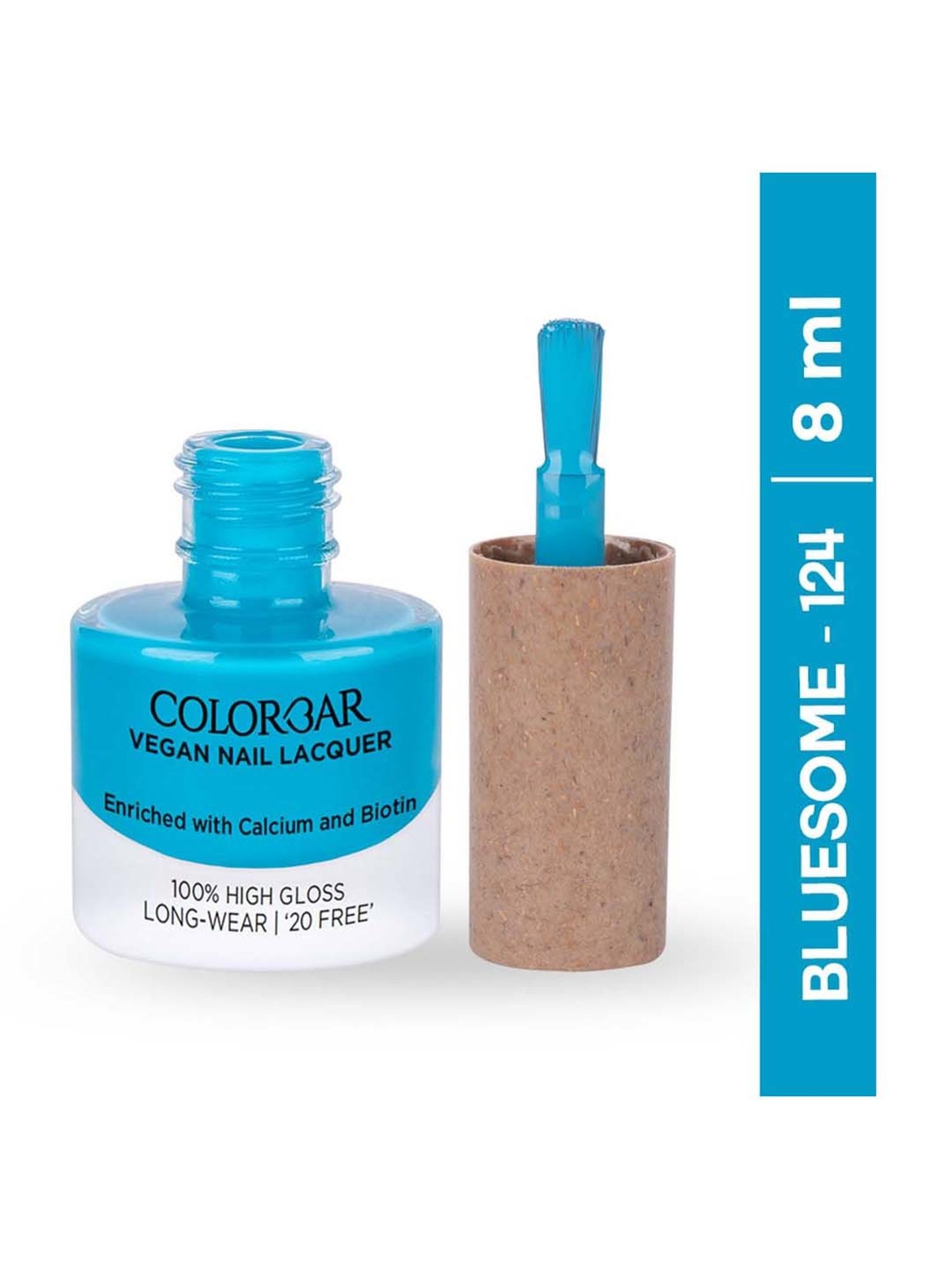 Colorbar Vegan Nail Lacquer Bluesome - 124 - 8 ml