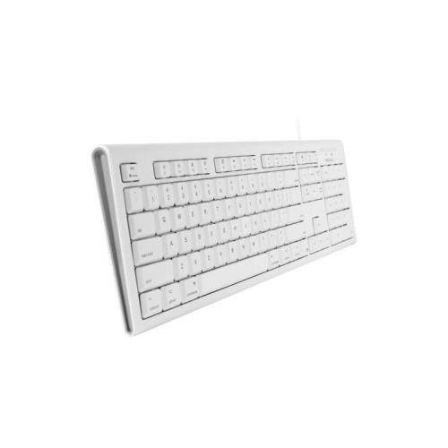 Macally White 104 Key Full Size USB Keyboard for Mac