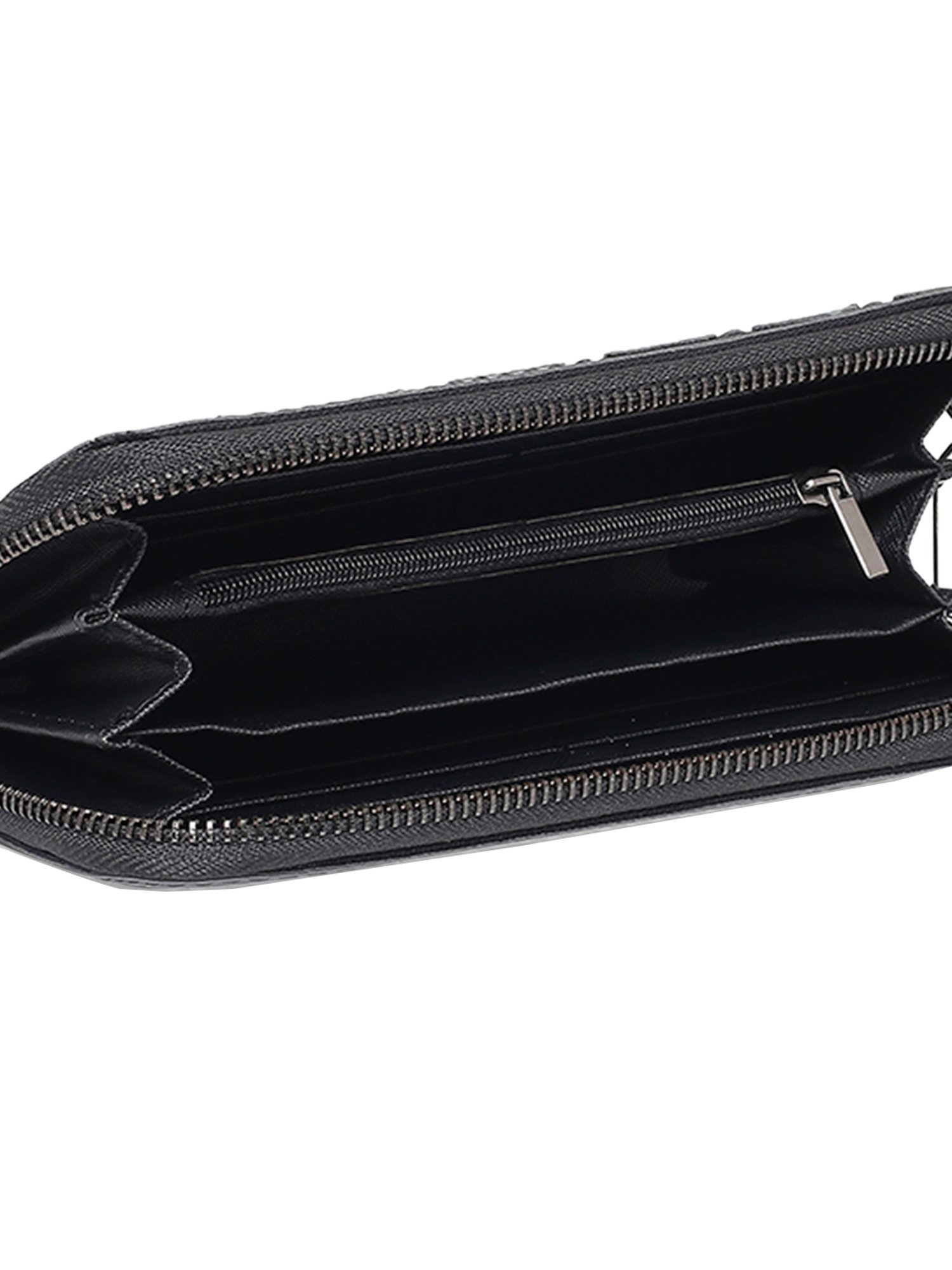 Baomi Purple Textured Zip Around Wallet