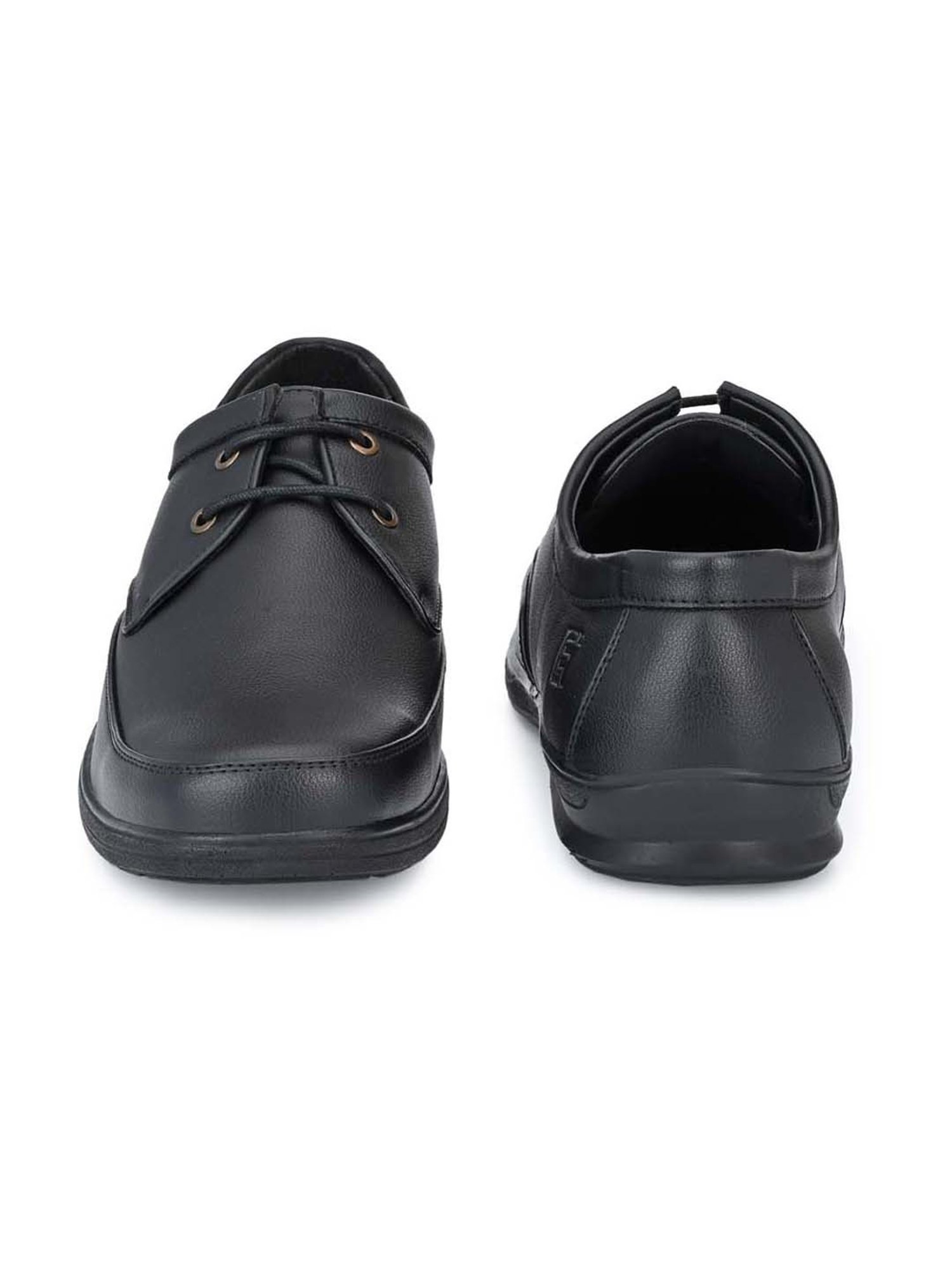 Eego Italy Men's Black Derby Shoes