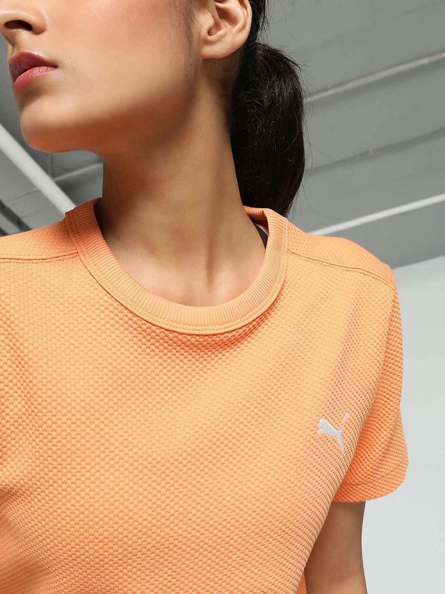 Puma Peach Self Pattern T-Shirt