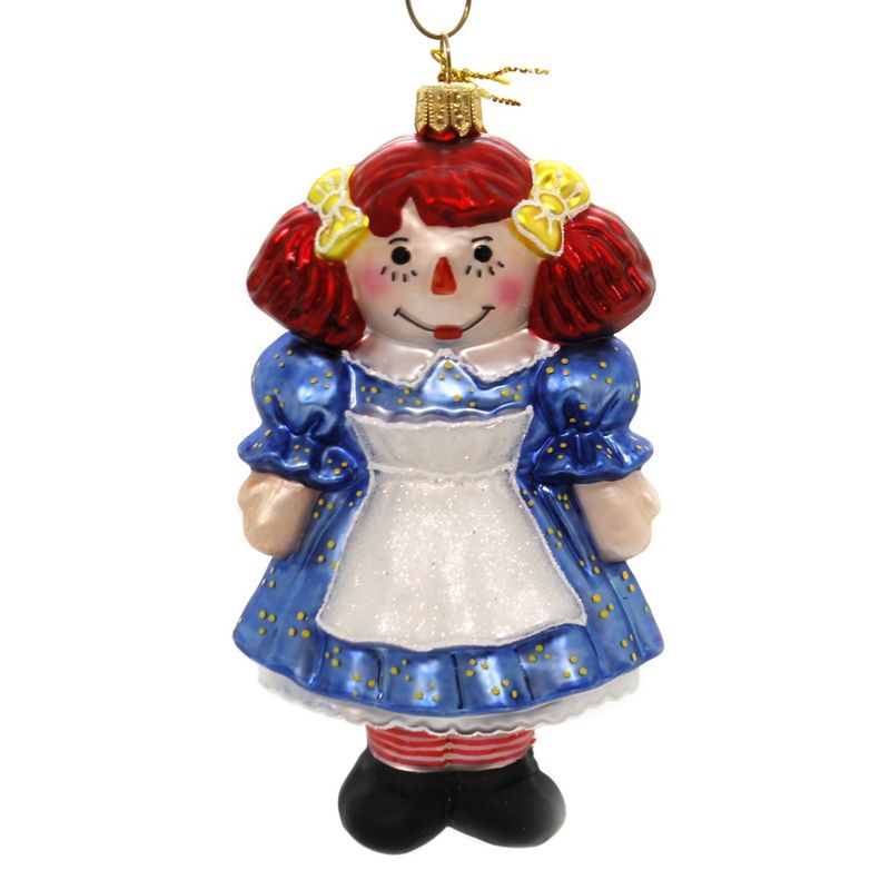 Holiday Ornaments 5.0" Raggedy Ann Hand Painted  -  Tree Ornaments