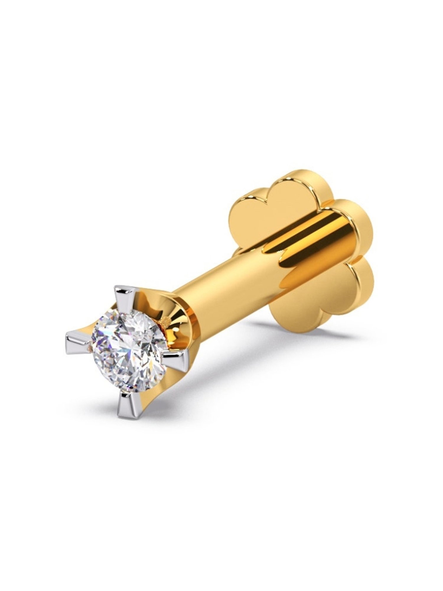 Malabar Gold and Diamonds 18 kt Gold & Diamond Nosepin