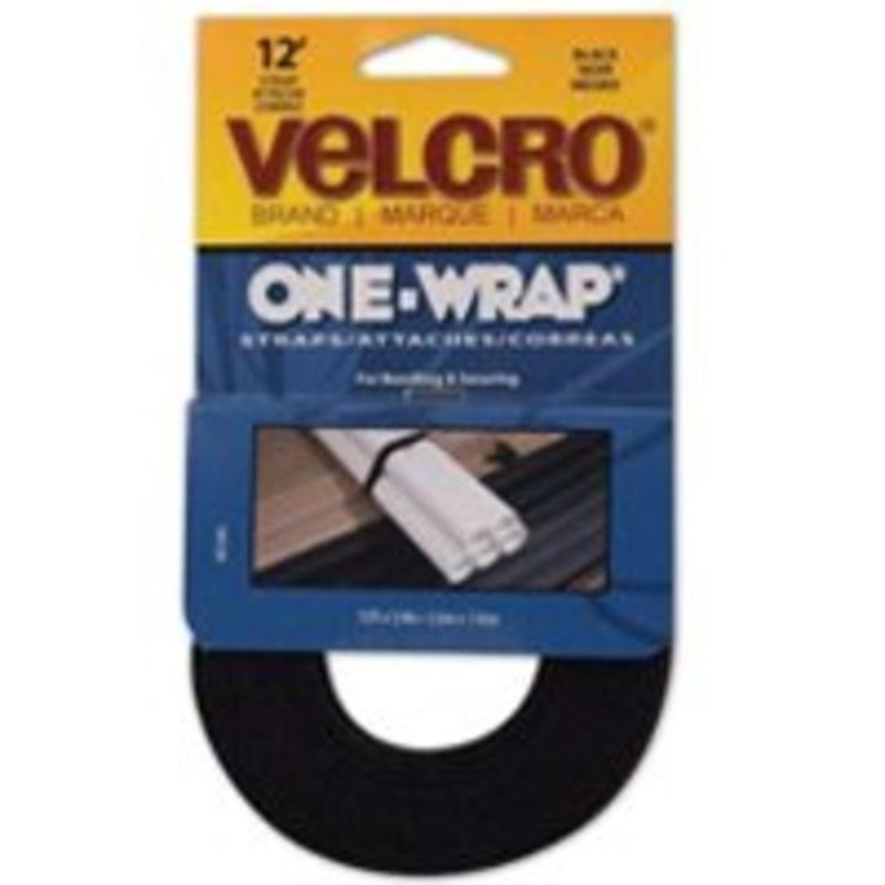 VELCRO USA Inc VEK90340 Get A Grip Velcro - 0.75" x 12.00 ft. - Black