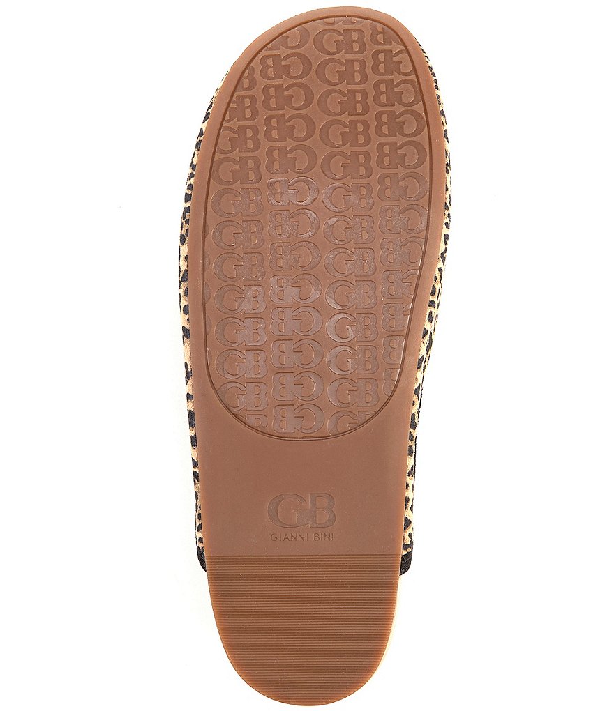GB Pomm-Pomm Printed Suede Slipper Mules