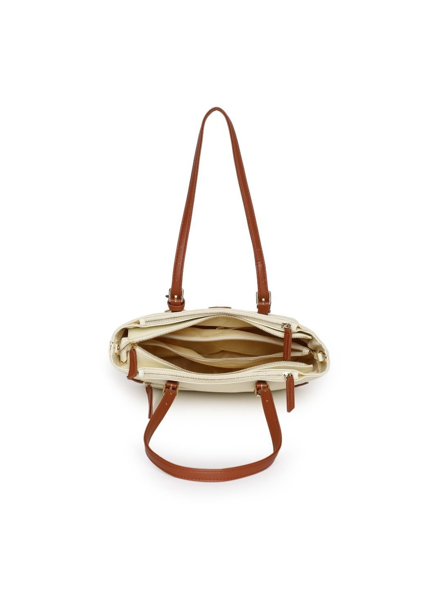 Beverly Hills Polo Club Beige Small Tote Bag