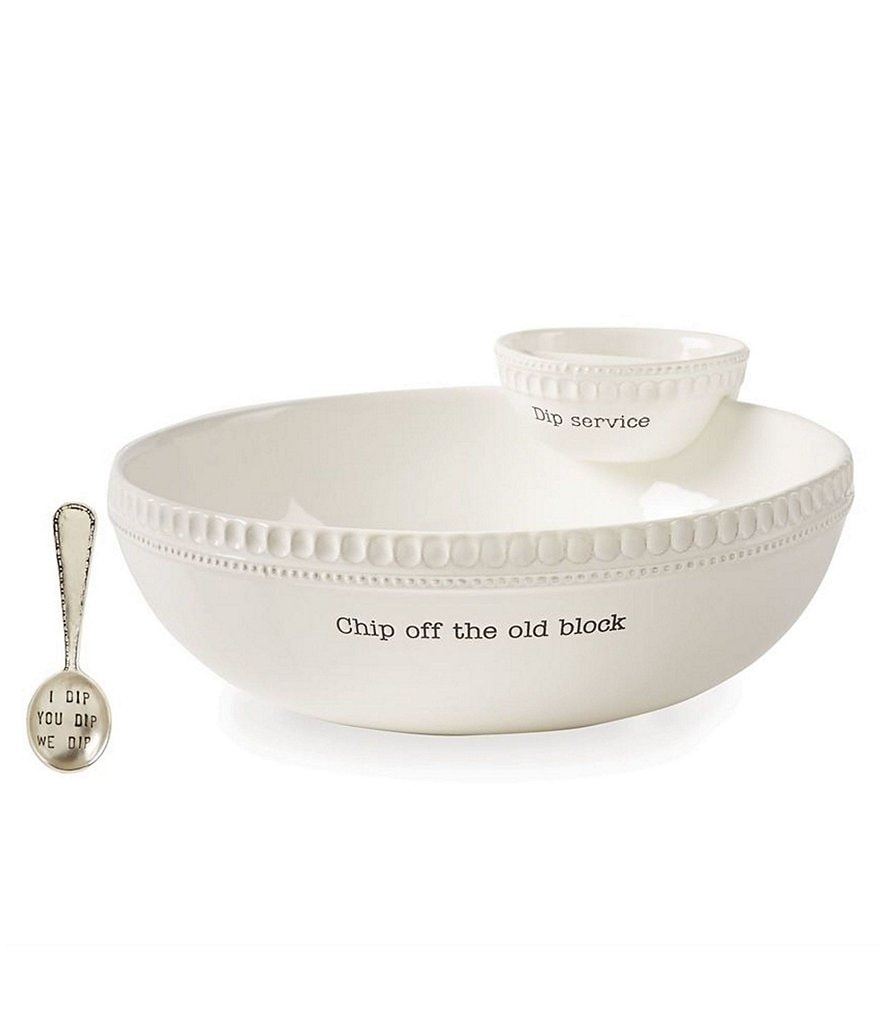 Mud Pie Chip Off the Old Block Stacked Chip & Dip Set