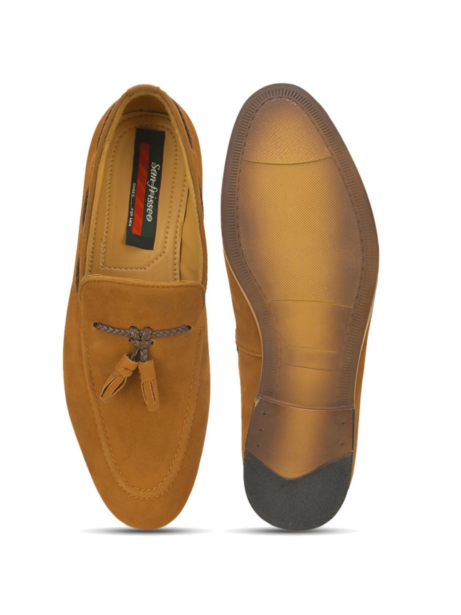 San Frissco Men's Tan Boat Shoes