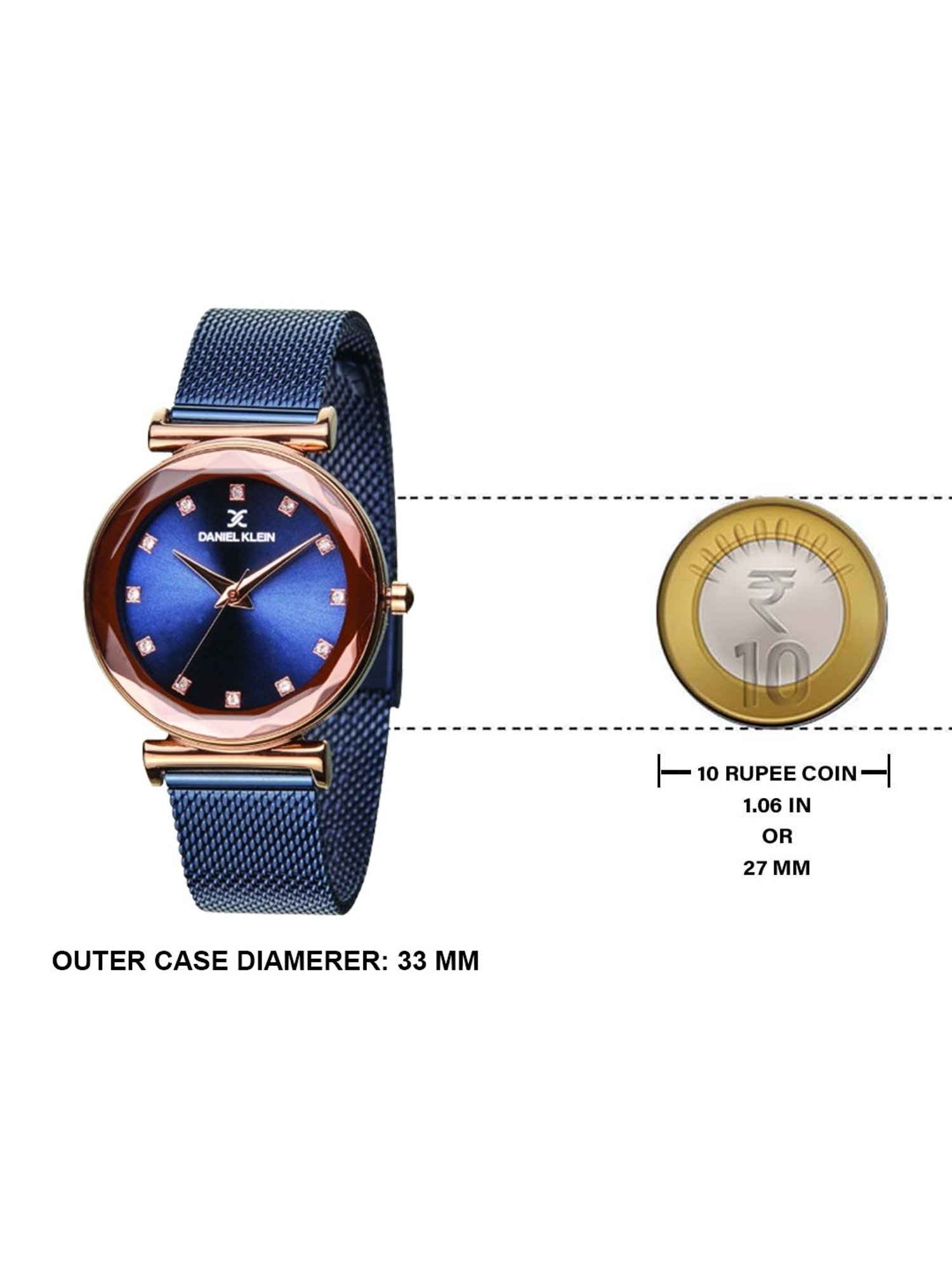 Daniel Klein DKG001-1 Analog Watch for Women With Bracelets