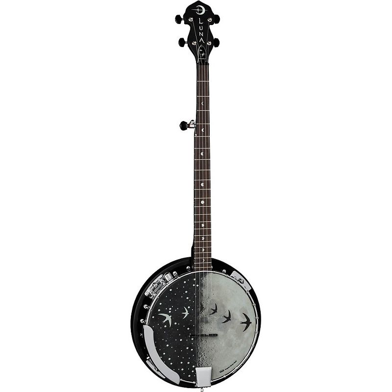 Luna Guitars Moonbird BGB 5-String Acoustic/Electric Banjo Satin Black