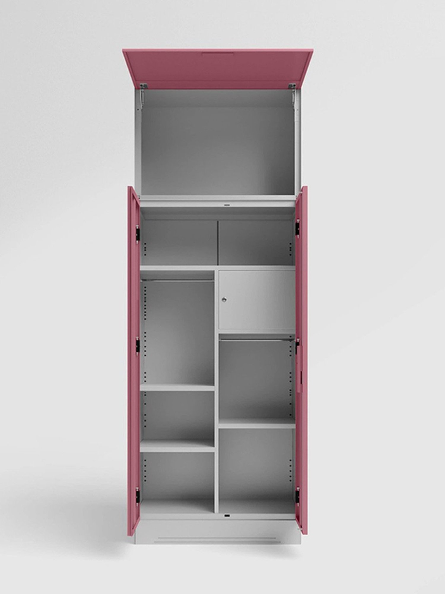 Godrej Interio Ewa Brown Engineered Wood 4 Door Wardrobe