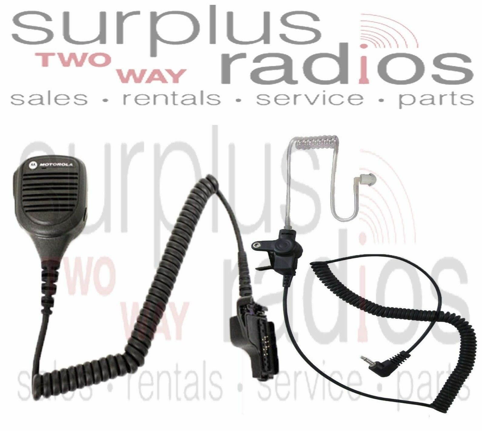 Motorola OEM Police Remote Speaker Mic PMMN4051B XTS2500 XTS5000 W/Free Earpiece