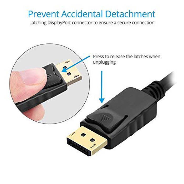 Wanmingtek DisplayPort to HDMI Adapter 1080P@60Hz, Gold Plated Connectors, Male to Female, DP to HDMI Video Converter for Laptop Desktop for Dell Lenovo HP Laptop to Monitor HDTV Projector - Black