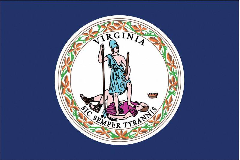 NYLGLO 145660 Virginia State Flag,3x5 Ft