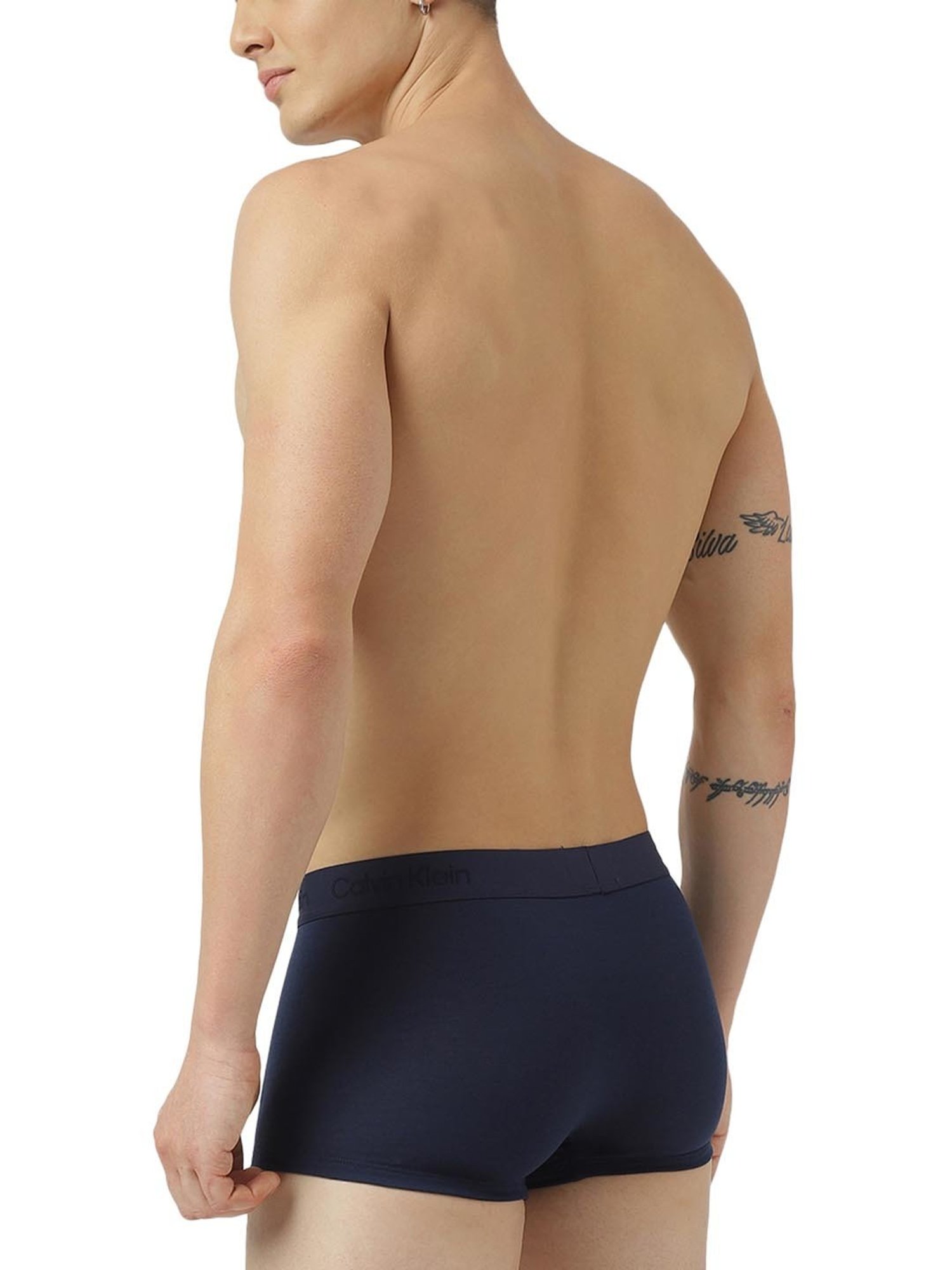 Calvin Klein Underwear Blue Shadow Logo Regular Fit Trunks