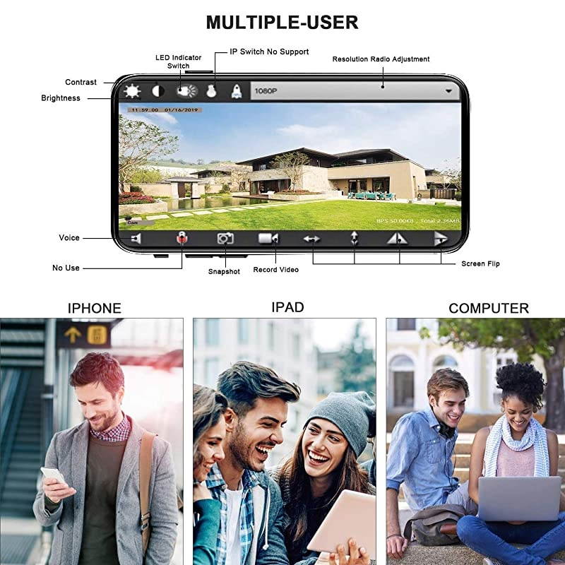 Camera Charger WiFi,USB Spy Camera Charger,Spy Cameras Wireless 1080P HD Live Streaming with App, Nanny Cam Motion Activated, with 32GB MicroSD Card Class 10