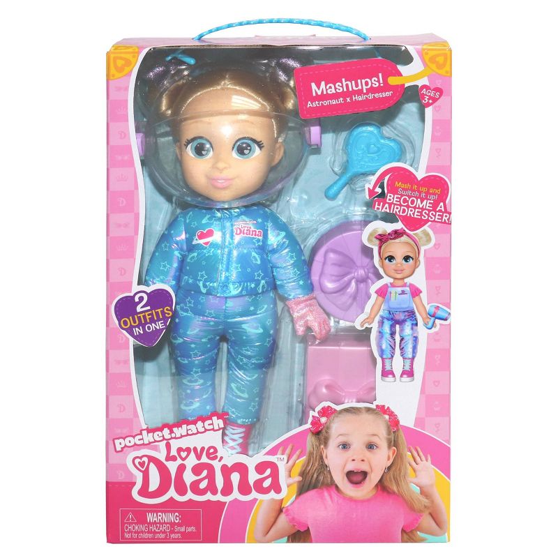 Love, Diana 13'' Astronaut & Hairdresser Mashup Doll