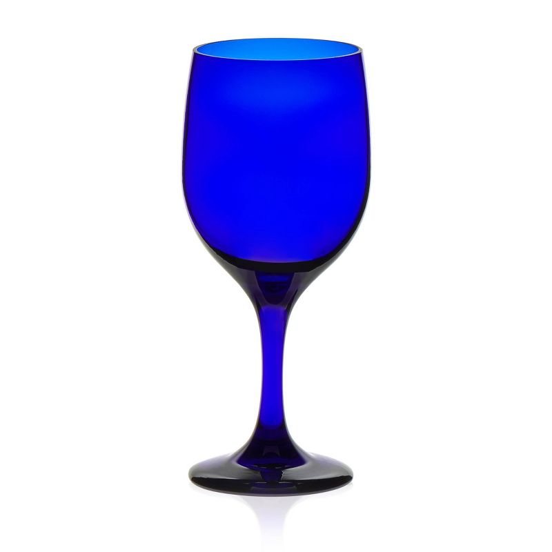 Libbey Glass Goblets 11.5oz Blue - Set of 12